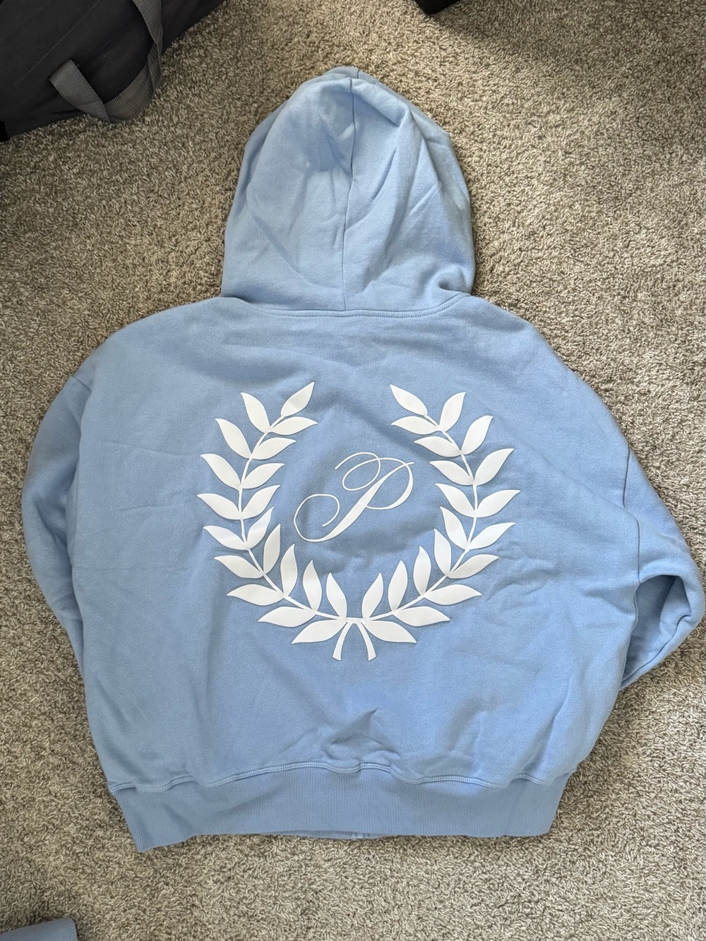 PINK Victoria's Secret Light Blue Graphic Sweatshirt Trio - Picture 4 of 5